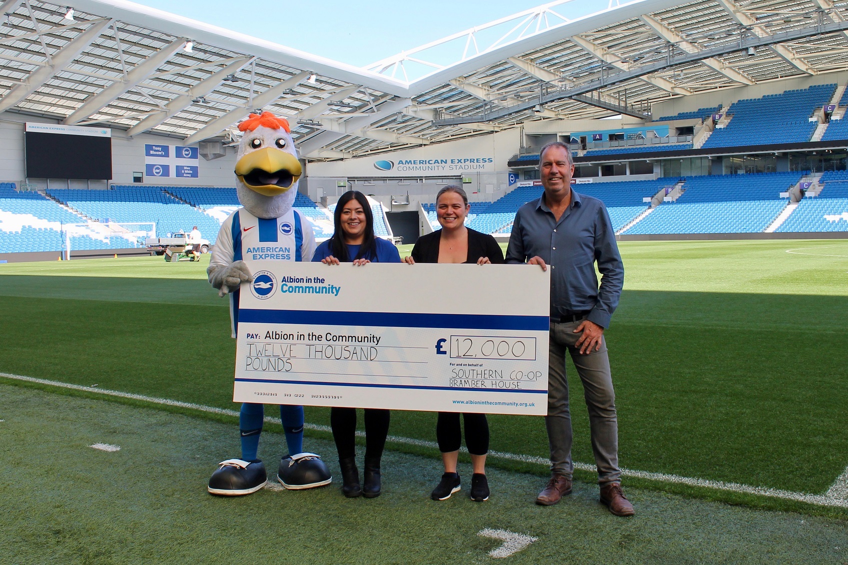 Co-op support nets £12,000 for Albion in the Community