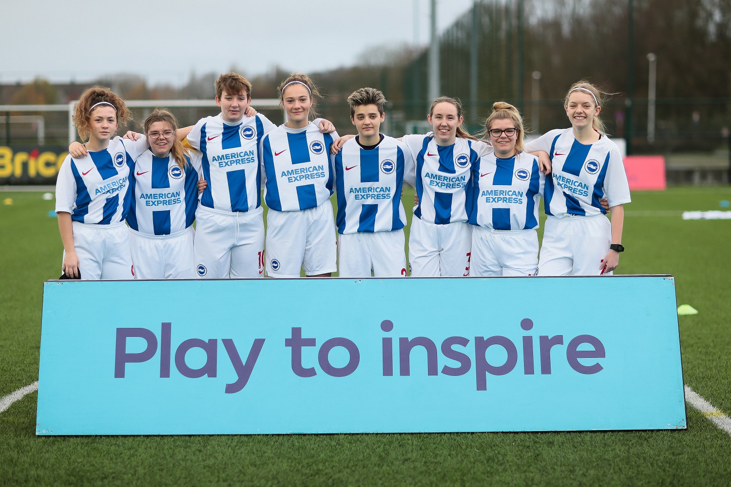 Albion in the Community players attend Football Remembers tournament
