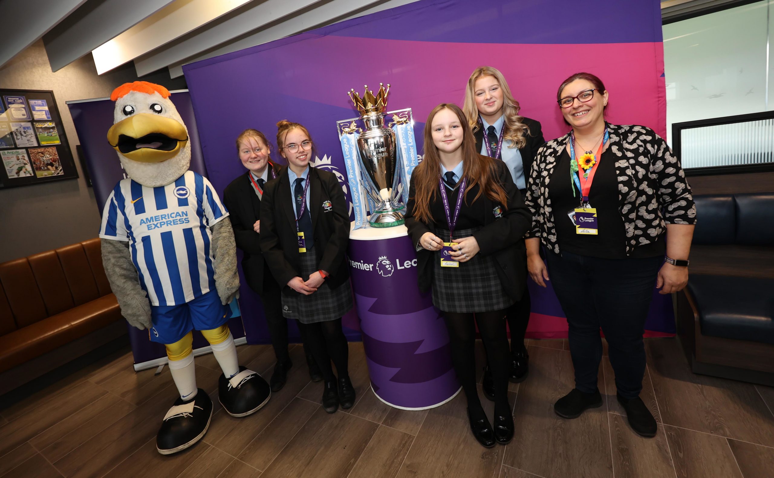 Eight schools visit the Amex for Premier League Inspires event