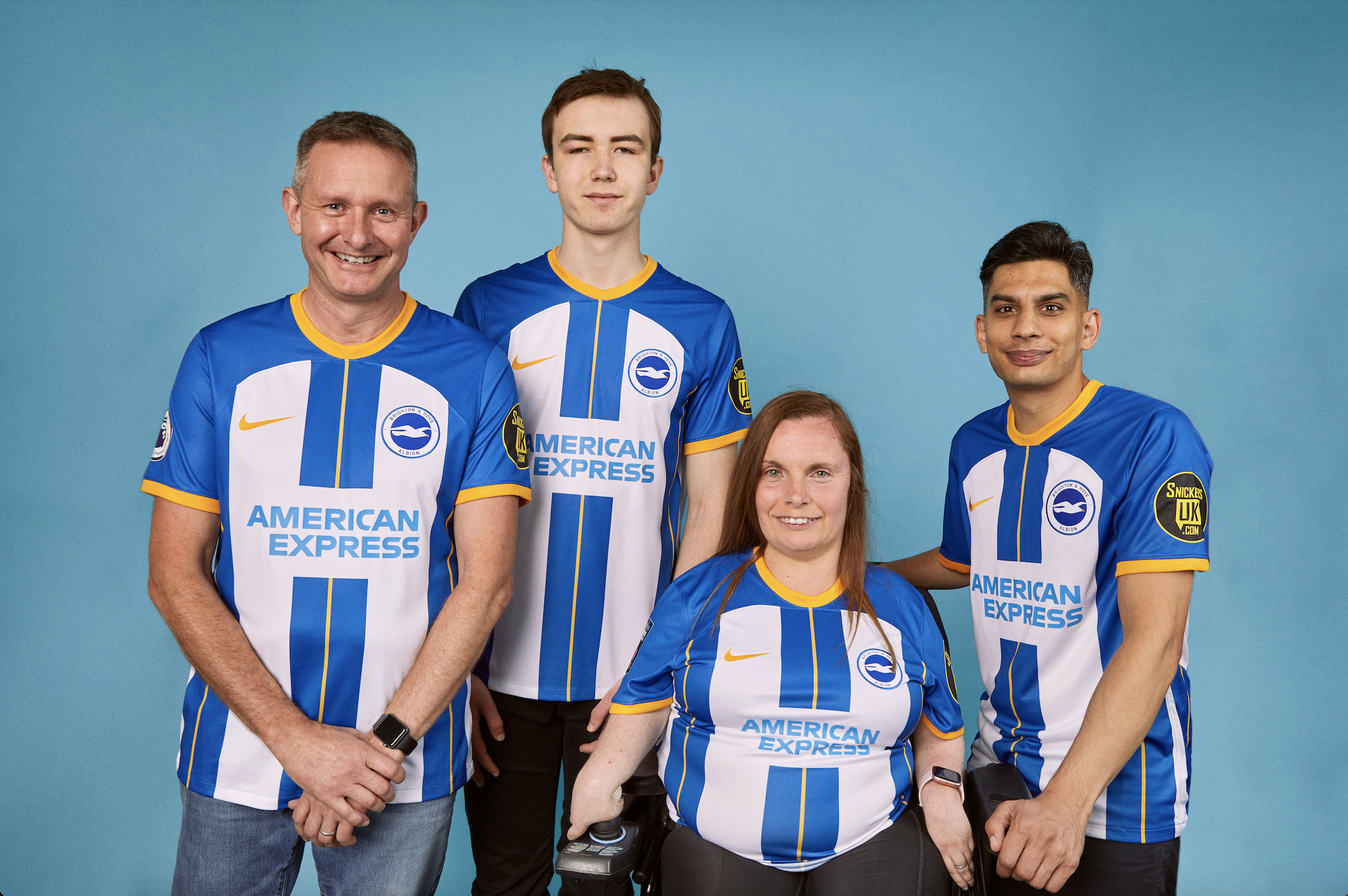 Albion disability footballers star in kit launch